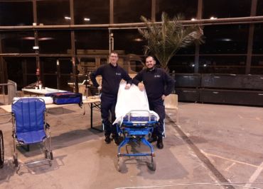 Ambulance PETIT assurent l’assistance médicale au loto du Rugby au Palais des Grottes